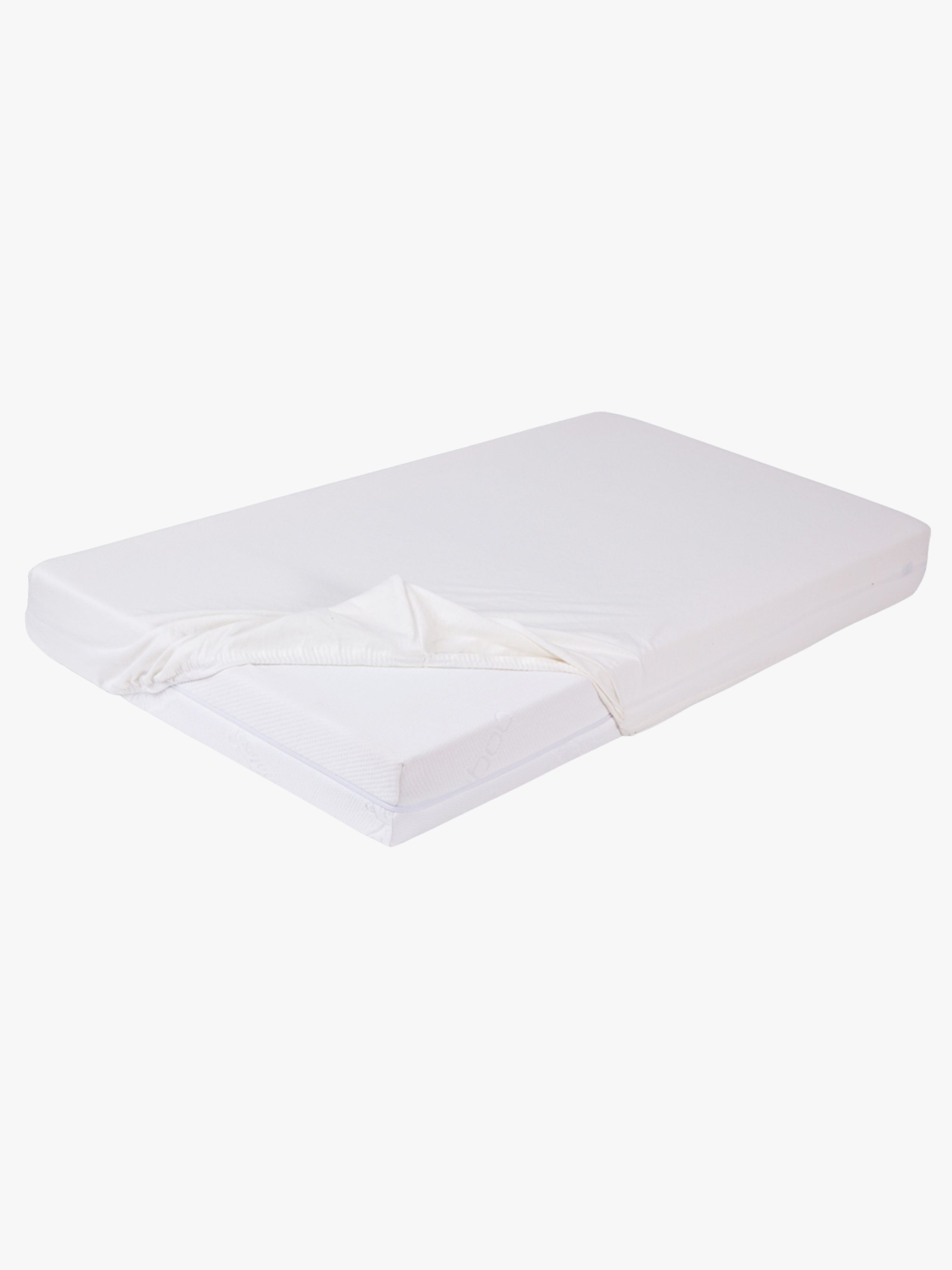 BabyMatex Jersey Stræklagen 80x160, Hvid